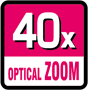 40x optische zoom